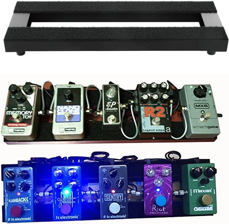 SOLUTEK 14/16-Inch Guitar Pedalboard Small : Hard-Anodized Aluminum, Light yet Ultra-Sturdy & Scratch-Resistant, Road-Ready Portable Board for 3-5 Pedals (16Inch) - Image 5